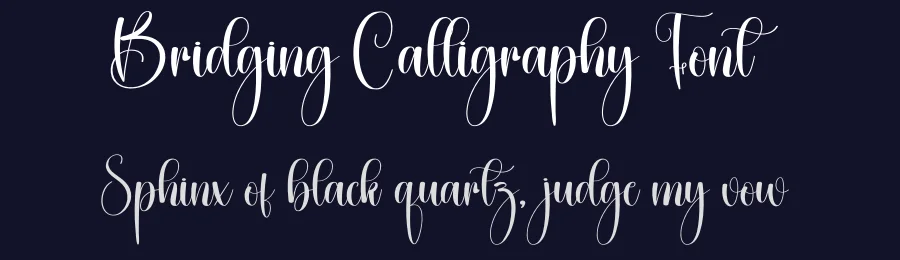 Bridging Calligraphy Font by creativeletter — Script Handwritten Font — thumbnail 2