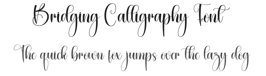 Bridging Calligraphy Font by creativeletter — Script Handwritten Font