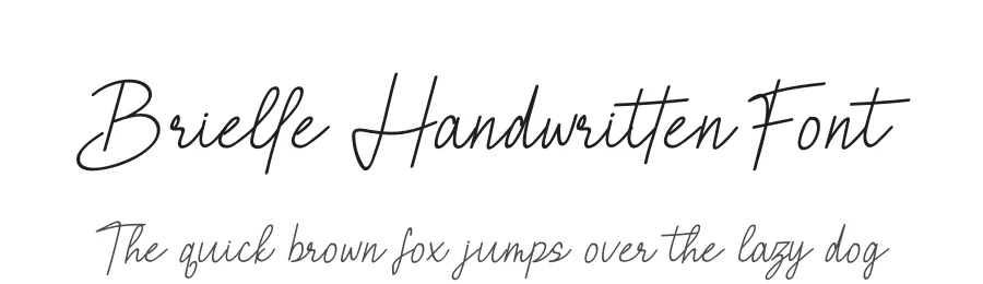 Brielle Handwritten Font by Rantautype — Script Handwritten Font