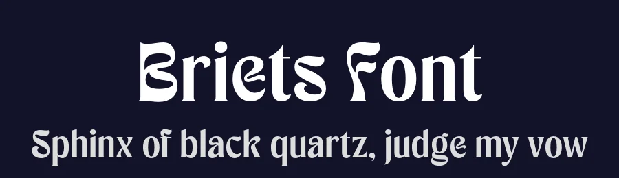 Briets Font by The Native Saint Club — Display Font — thumbnail 2