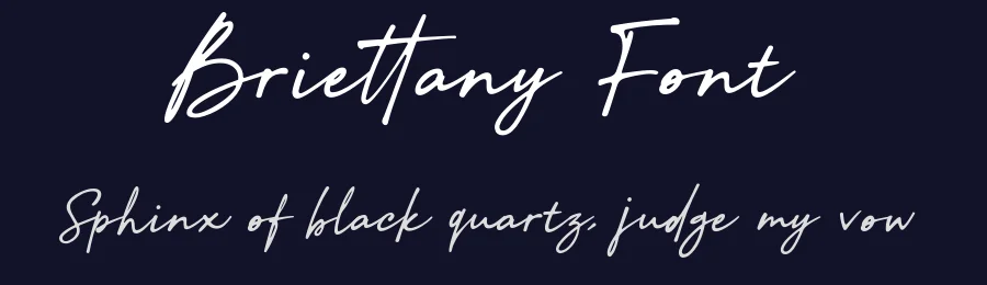 Briettany Font by bodig — Script Handwritten Font — thumbnail 2