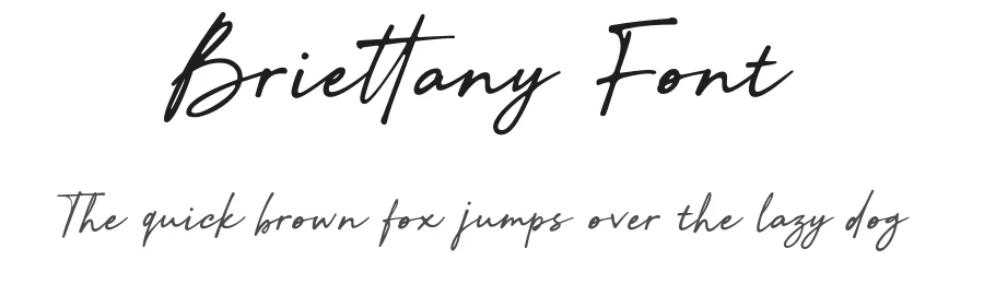 Briettany Font by bodig — Script Handwritten Font