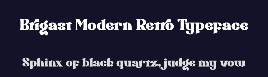 Brigast Modern Retro Typeface by suhadidesign — Display Font — thumbnail 2