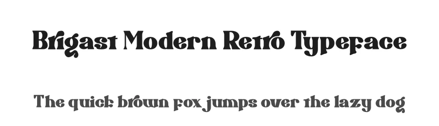 Brigast Modern Retro Typeface by suhadidesign — Display Font