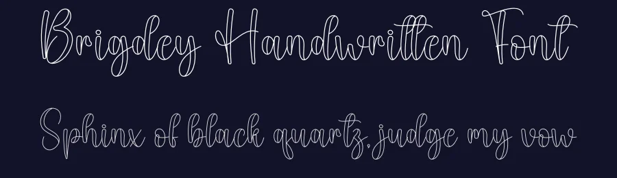 Brigdey Handwritten Font by creativeletter — Script Handwritten Font — thumbnail 2