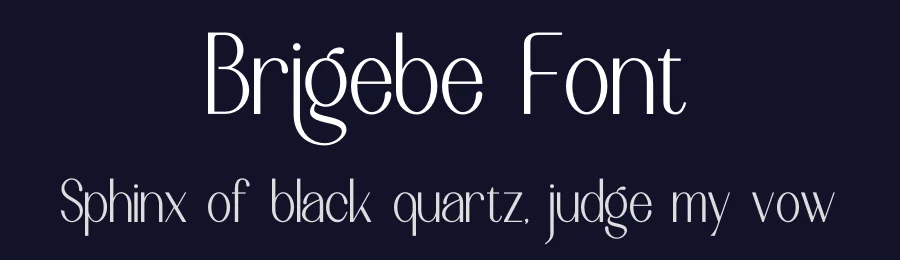 Brigebe Font by Denustudios — Serif Font — thumbnail 2