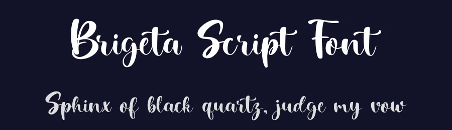 Brigeta Script Font by Letterayu — Script Handwritten Font — thumbnail 2