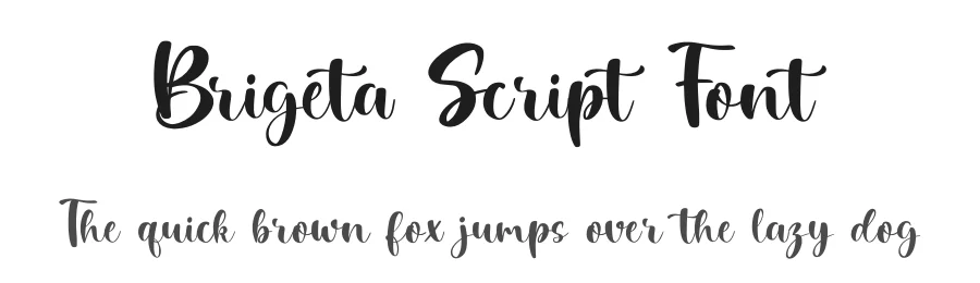 Brigeta Script Font by Letterayu — Script Handwritten Font