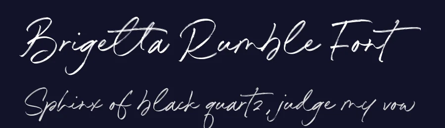 Brigetta Rumble Font by Timur type — Script Handwritten Font — thumbnail 2