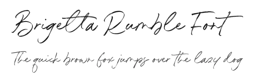 Brigetta Rumble Font by Timur type — Script Handwritten Font