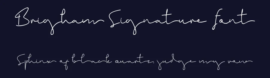 Brigham Signature Font by GlyphStyle — Script Handwritten Font — thumbnail 2