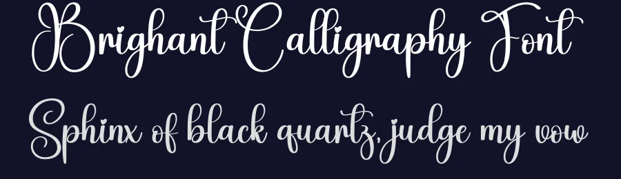 Brighant Calligraphy Font by andikastudio — Script Handwritten Font — thumbnail 2