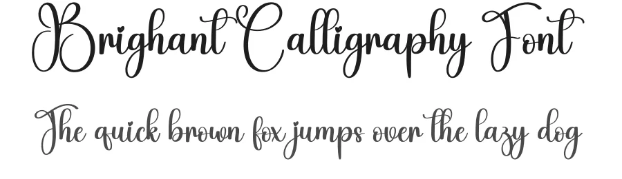 Brighant Calligraphy Font by andikastudio — Script Handwritten Font