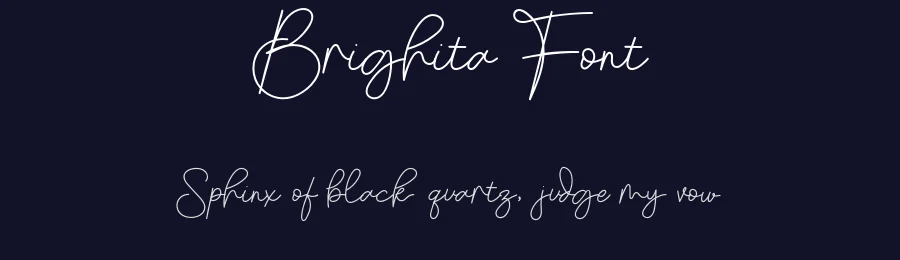 Brighita Font by ilennalishawa — Script Handwritten Font — thumbnail 2