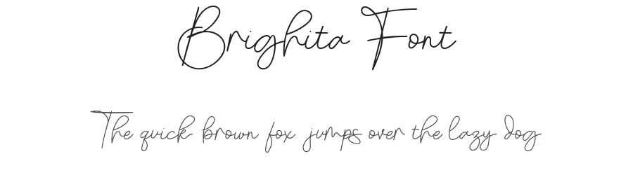 Brighita Font by ilennalishawa โ Script Handwritten Font