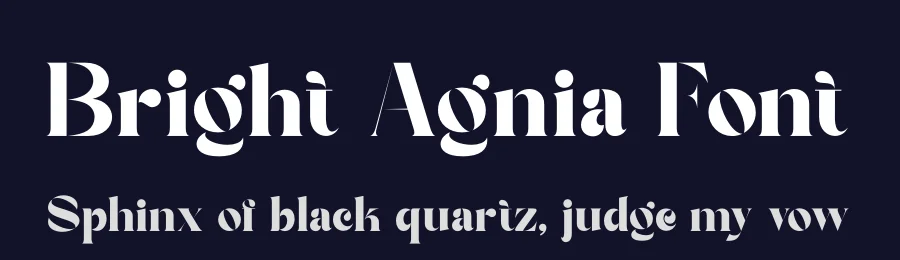 Bright Agnia Font by zaain type — Serif Font — thumbnail 2