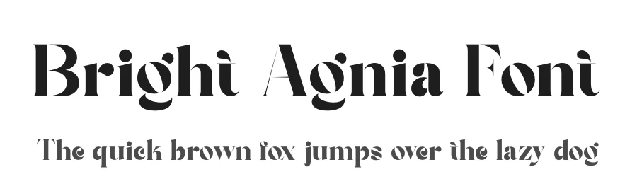 Bright Agnia Font by zaain type — Serif Font