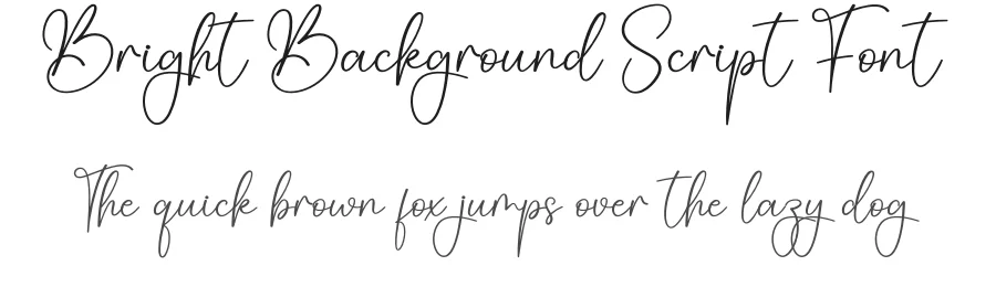 Bright Background Script Font by creativeletter — Script Handwritten Font