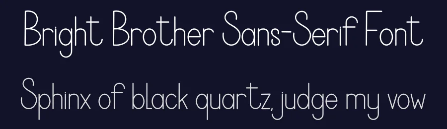 Bright Brother Sans-Serif Font by freshtypeink — Display Font — thumbnail 2
