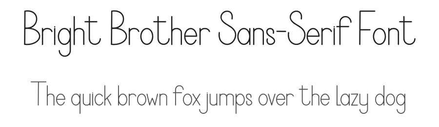 Bright Brother Sans-Serif Font by freshtypeink — Display Font