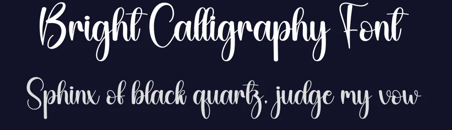 Bright Calligraphy Font by creativeletter — Script Handwritten Font — thumbnail 2