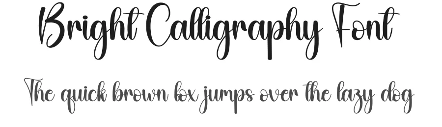 Bright Calligraphy Font by creativeletter — Script Handwritten Font