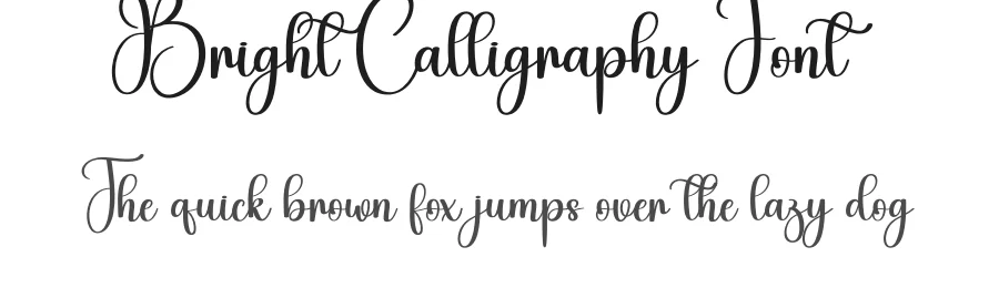 Bright Calligraphy Font by creativeletter — Script Handwritten Font