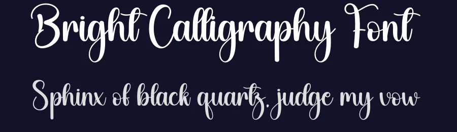 Bright Calligraphy Font by creativeletter — Script Handwritten Font — thumbnail 2