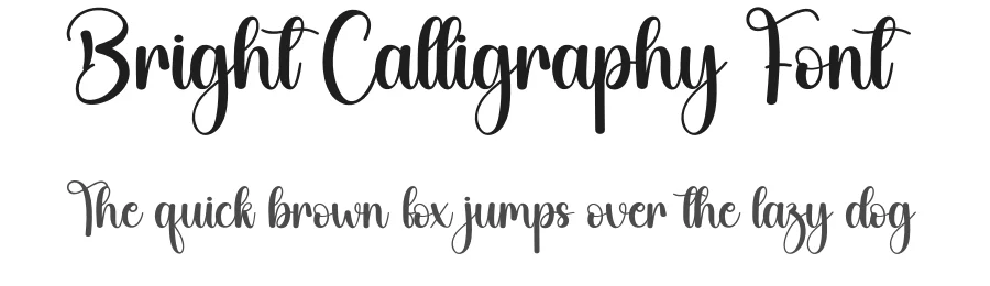 Bright Calligraphy Font by creativeletter — Script Handwritten Font