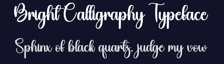 Bright Calligraphy Typeface by creativeletter — Script Handwritten Font — thumbnail 2