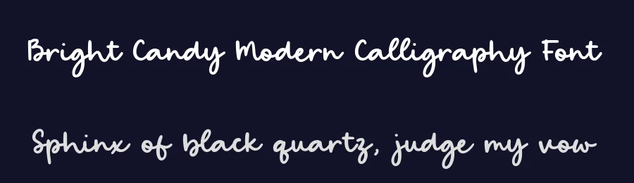 Bright Candy Modern Calligraphy Font by balpirick — Script Handwritten Font — thumbnail 2