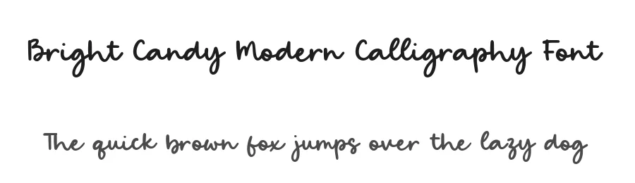 Bright Candy Modern Calligraphy Font by balpirick — Script Handwritten Font