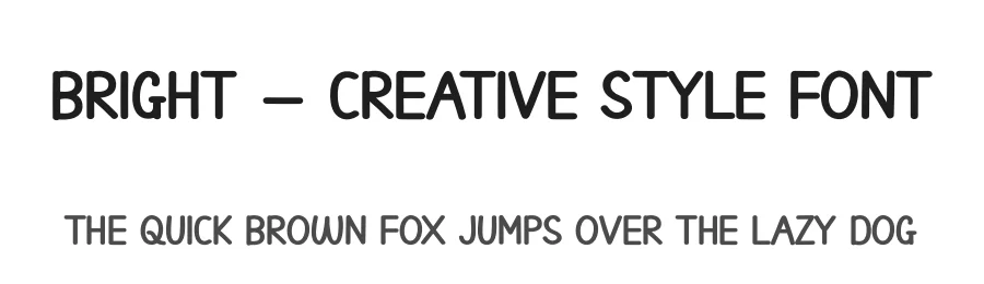 Bright – Creative Style Font by andikastudio — Display Font
