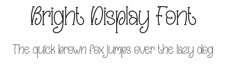 Bright Display Font by creativeletter — Script Handwritten Font