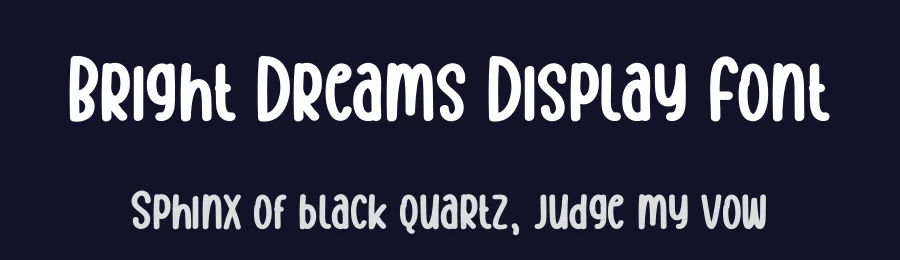 Bright Dreams Display Font by creativeletter — Display Font — thumbnail 2