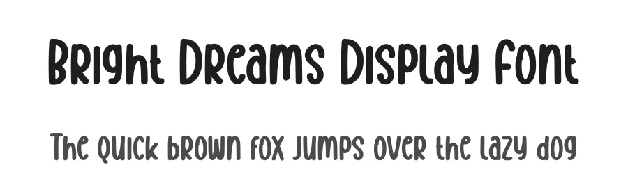 Bright Dreams Display Font by creativeletter — Display Font