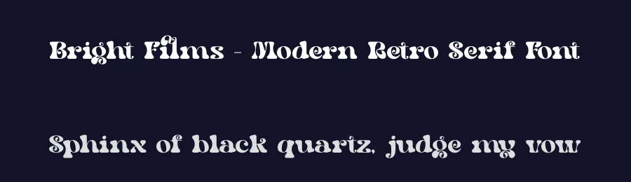 Bright Films – Modern Retro Serif Font by timelesstype.co — Display Font — thumbnail 2