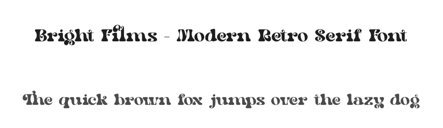 Bright Films – Modern Retro Serif Font by timelesstype.co — Display Font