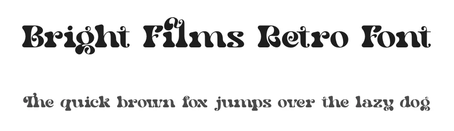 Bright Films Retro Font by timelesstype.co — Display Font