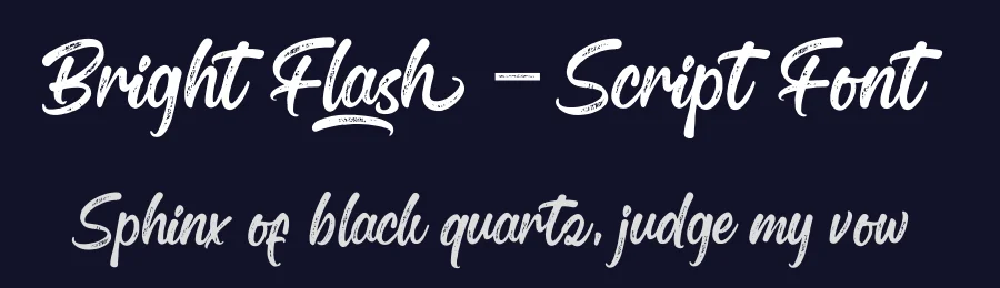 Bright Flash – Script Font by [email protected] — Script Handwritten Font — thumbnail 2