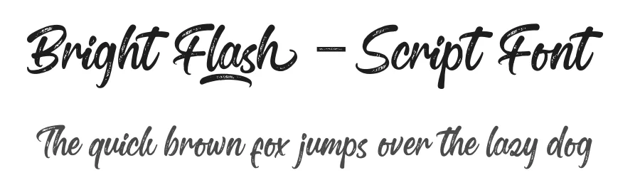 Bright Flash – Script Font by [email protected] — Script Handwritten Font
