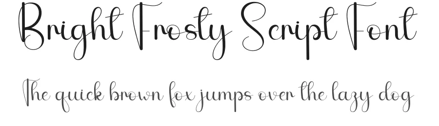Bright Frosty Script Font by andikastudio — Script Handwritten Font