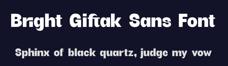 Bright Giftak Sans Font by timelesstype.co — Display Font — thumbnail 2