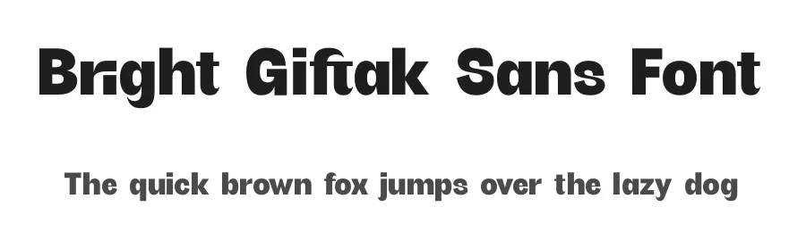 Bright Giftak Sans Font by timelesstype.co — Display Font