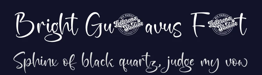 Bright Gustavus Font by letterenastudios — Script Handwritten Font — thumbnail 2