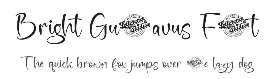Bright Gustavus Font by letterenastudios — Script Handwritten Font