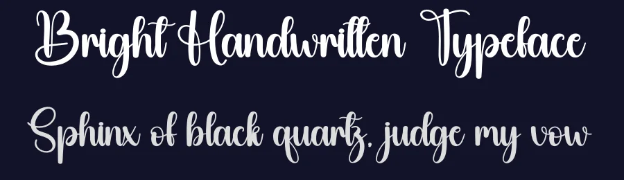 Bright Handwritten Typeface by creativeletter — Script Handwritten Font — thumbnail 2