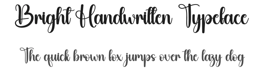 Bright Handwritten Typeface by creativeletter — Script Handwritten Font