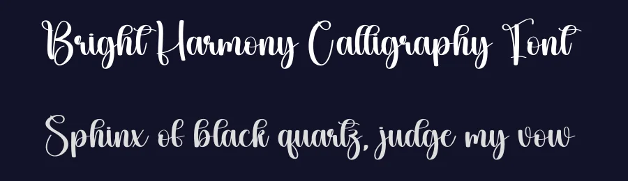 Bright Harmony Calligraphy Font by creativeletter — Script Handwritten Font — thumbnail 2