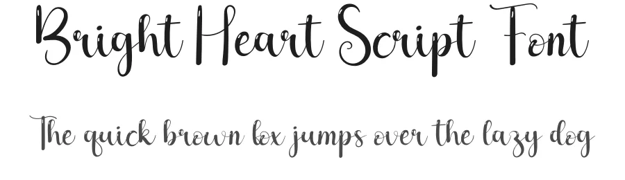 Bright Heart Script Font by andikastudio — Script Handwritten Font